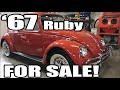 Classic VW BuGs 1967 Ruby Red Vintage Restored Beetle SOLD!