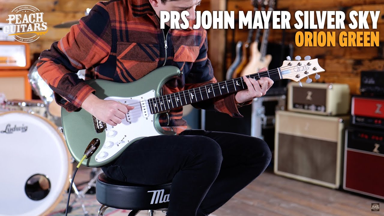 2019 PRS Silver Sky in Orion Green - YouTube