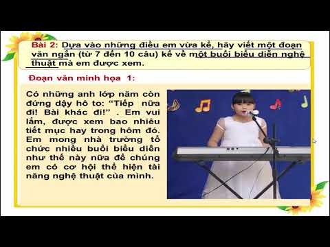 Tập làm văn: Kế lại một buổi biểu diễn nghệ thuật