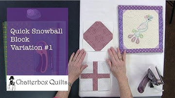 Quick Snowball Block Variation #1