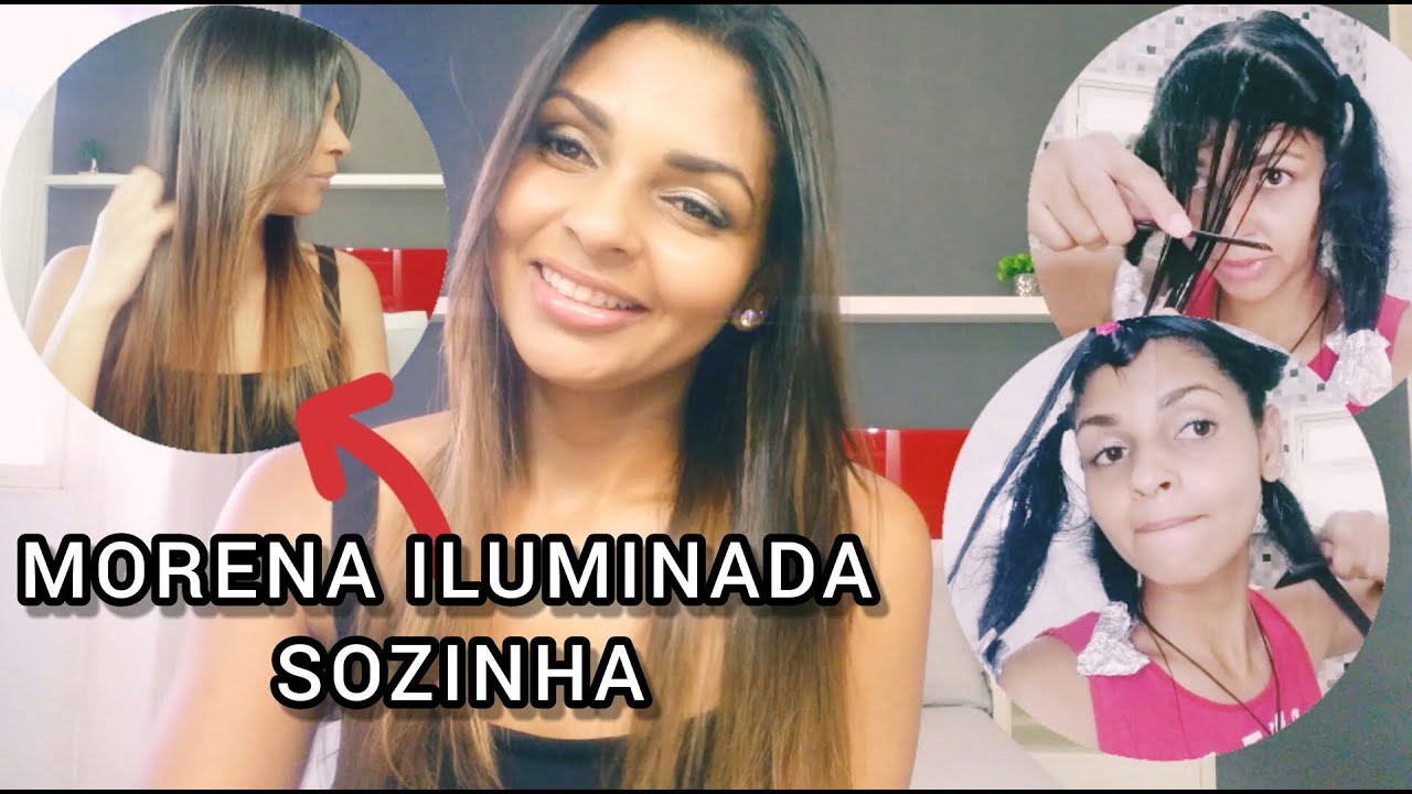 MUDE SEU CABELO EM CASA SOZINHA / MORENA ILUMINADA #cabelo #morenailuminada #ombrehair #visualnovo