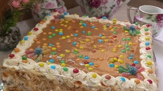 طورطة  سهلة خاصة بعيد الامحلوة  ديال لاكريم  بدون جينواز  gâteau  pour la fête  des mères