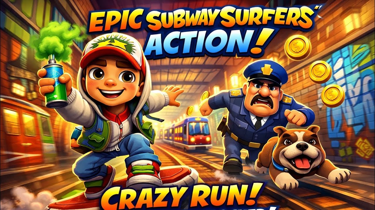 🔥 Crazy Subway Surfers Run🎮✨#SubwaySurfers #SubwaySurfersGameplay #MobileGaming #Gaming #KBEdits96K 