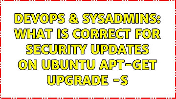 DevOps & SysAdmins: What is correct for security updates on Ubuntu apt-get upgrade -s
