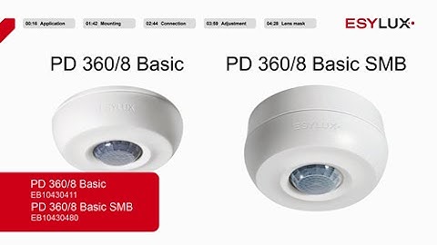 Assembly & Installation: PD 360/8 Basic and PD 360/8 Basic SMB