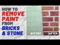 Paint Stripper - How To Remove Old Paint from Brick and Brickwork