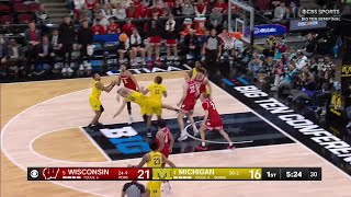 Yaxel Lendeborg BLOCKS Wisconsin | 2026 B1G Men's Basketball Tournament