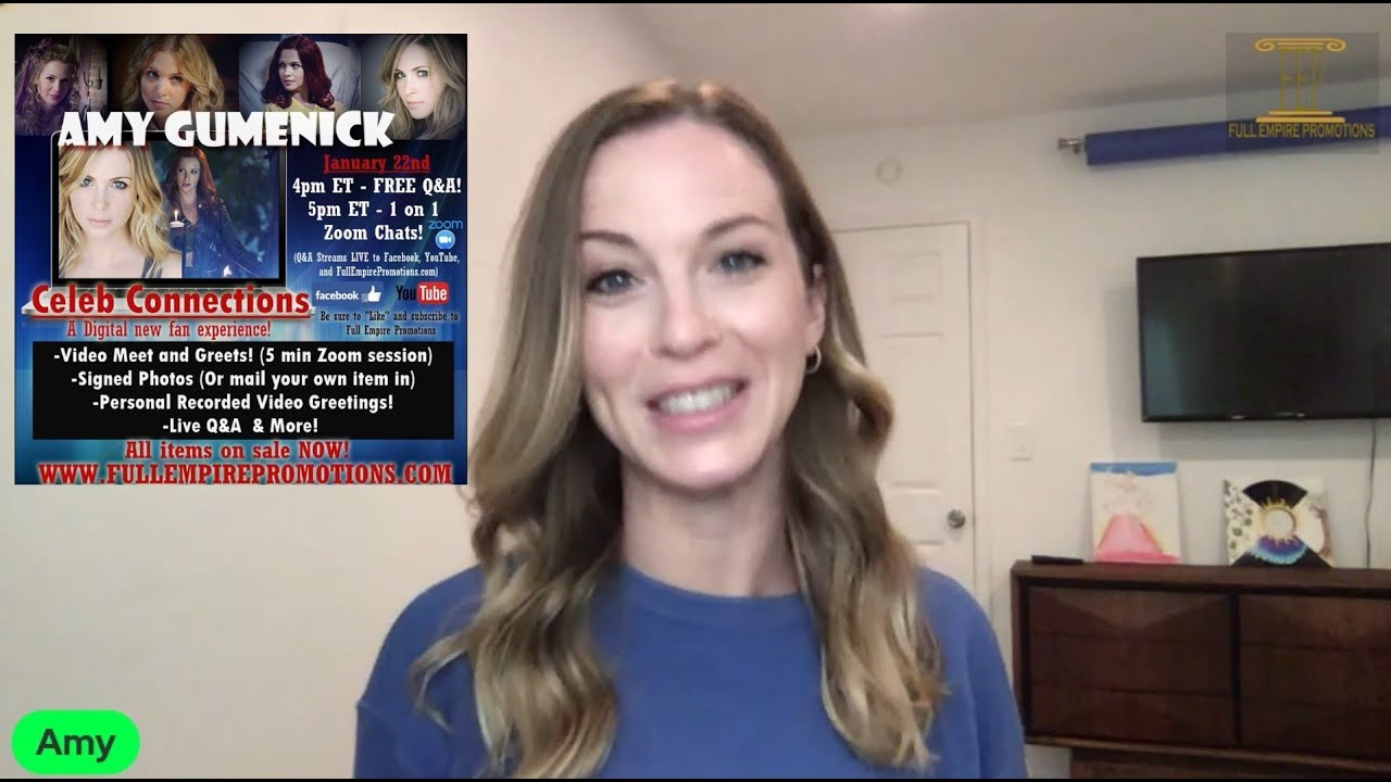 A Message from Amy Gumenick! Join her for her Digital Fan Event for January 22nd!