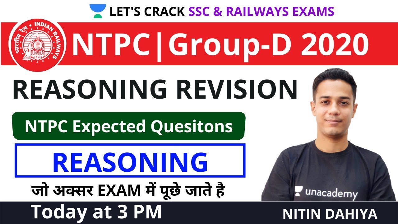 NTPC targeted Complete Reasoning Revision Class | Target NTPC Group D ...