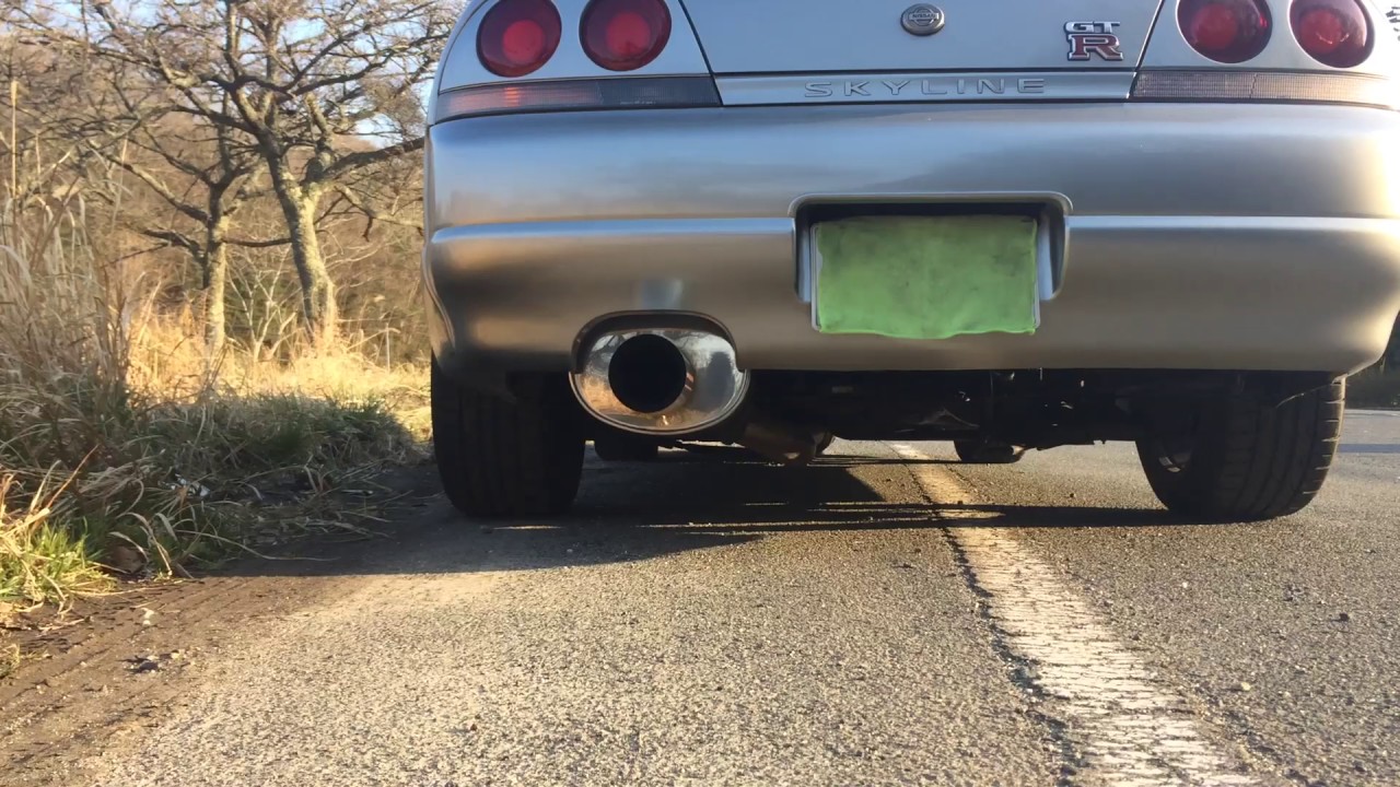 マフラーサウンド！BCNR33 GT-R ニスモ マフラー（ヴェルディナ