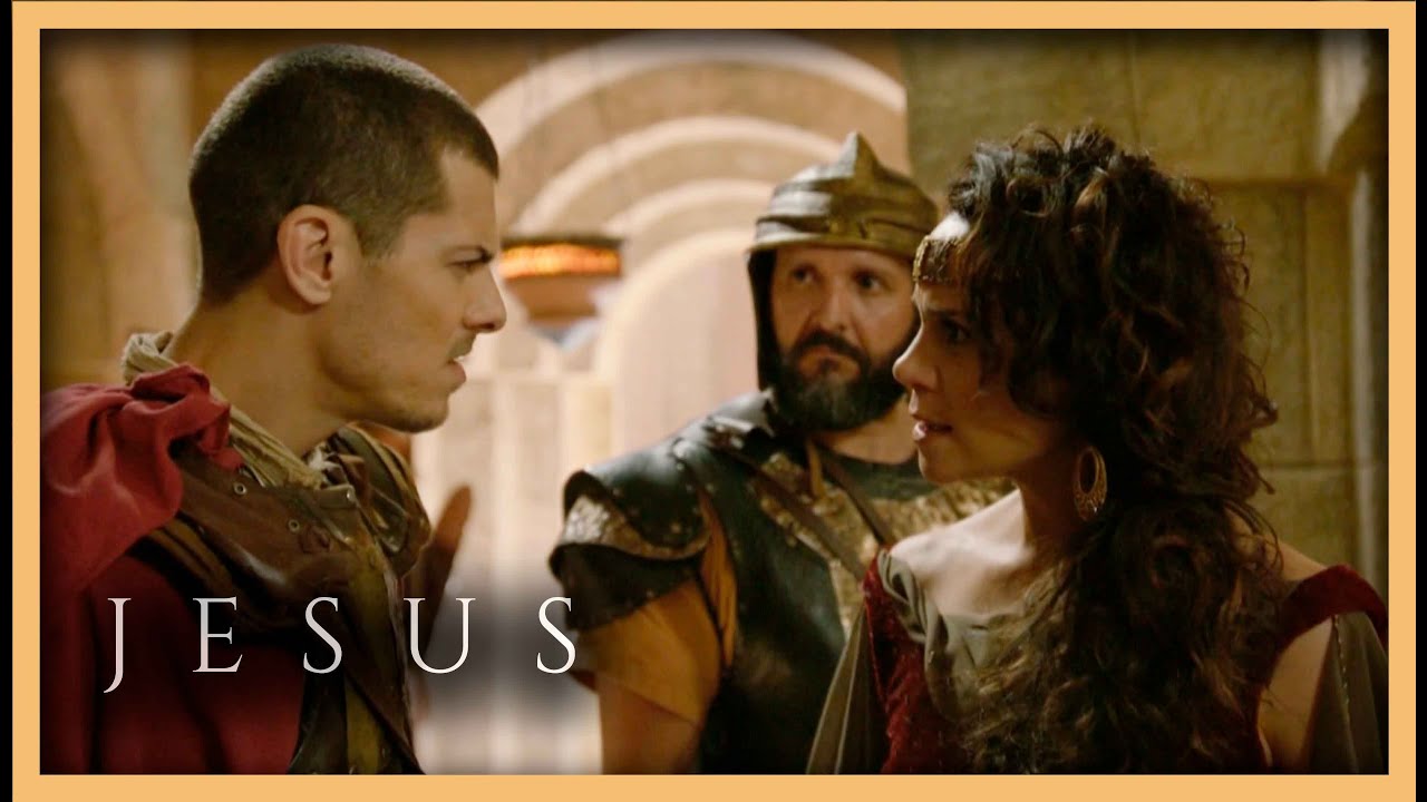 Longinus confronta Herodíade após desaparecimento de Salomé | Novela Jesus