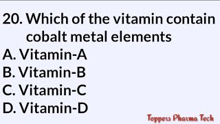 RRB Pharmacist Exam Questions Paper MCQ - 14