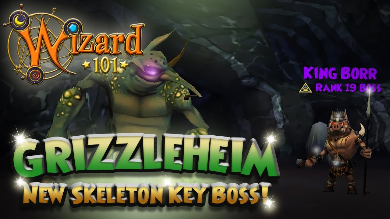 Wizard101 New Grizzleheim Skeleton Key Boss! - YouTube
