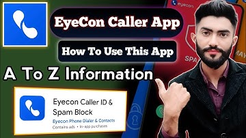 eyecon app how to use | eyecon app kaise use karte hain | eyecon app ki id kaise banaye