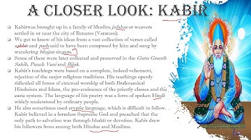 Devotional Paths to the Divine (P-2) Class 7th History NCERT Medieval History Kabir, Baba Guru Nanak