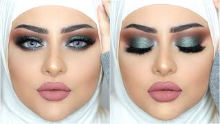 Olive Green Smokey Eyes | MARWA YEHIA |مكياج سموكى اخضر زيتى مع مروة يحيي