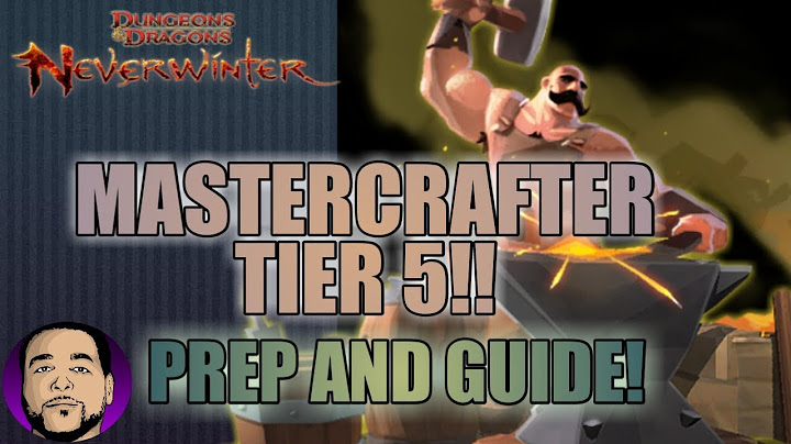 NEVERWINTER MOD 13 | TIER 5 MASTERWORKS RECIPES! WHAT YOU NEED TO KNOW!!! XBOX PS4 PC