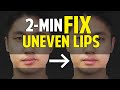 Fix Uneven Lips, Uneven Smile|Facial Asymmetry in 2-Minute|Balancing Exercises