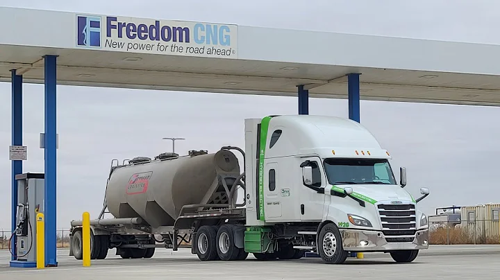 Fueling a Hyliion CNG Semi truck for the first time. Freedom CNG -Detmar Logistics