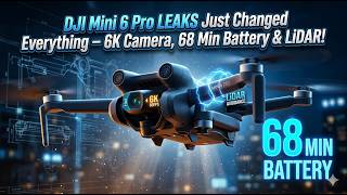 DJI Mini 6 Pro LEAKS Just Changed Everything – 6K Camera, 68 Min Battery & LiDAR!