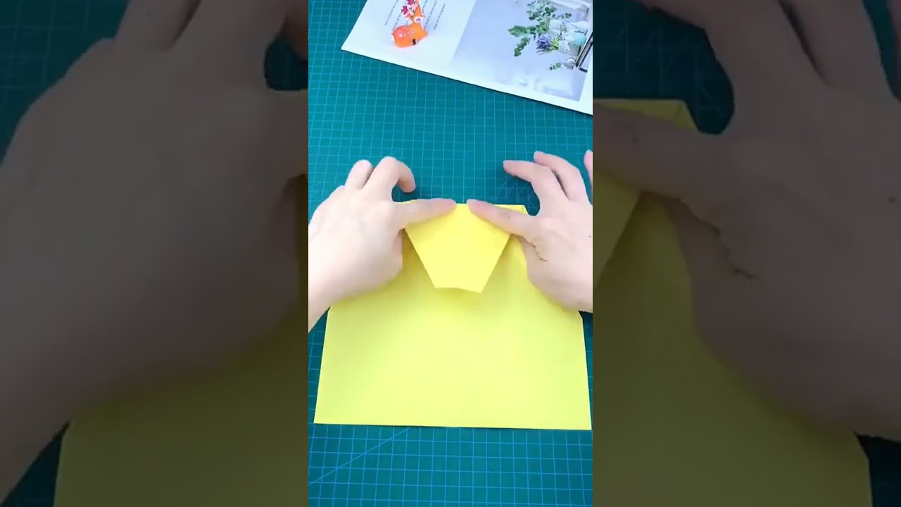 Soaring High: A Paper Airplane Takes Flight