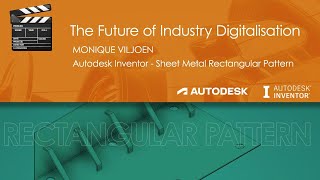 Inventor sheet metal rectangular pattern tool