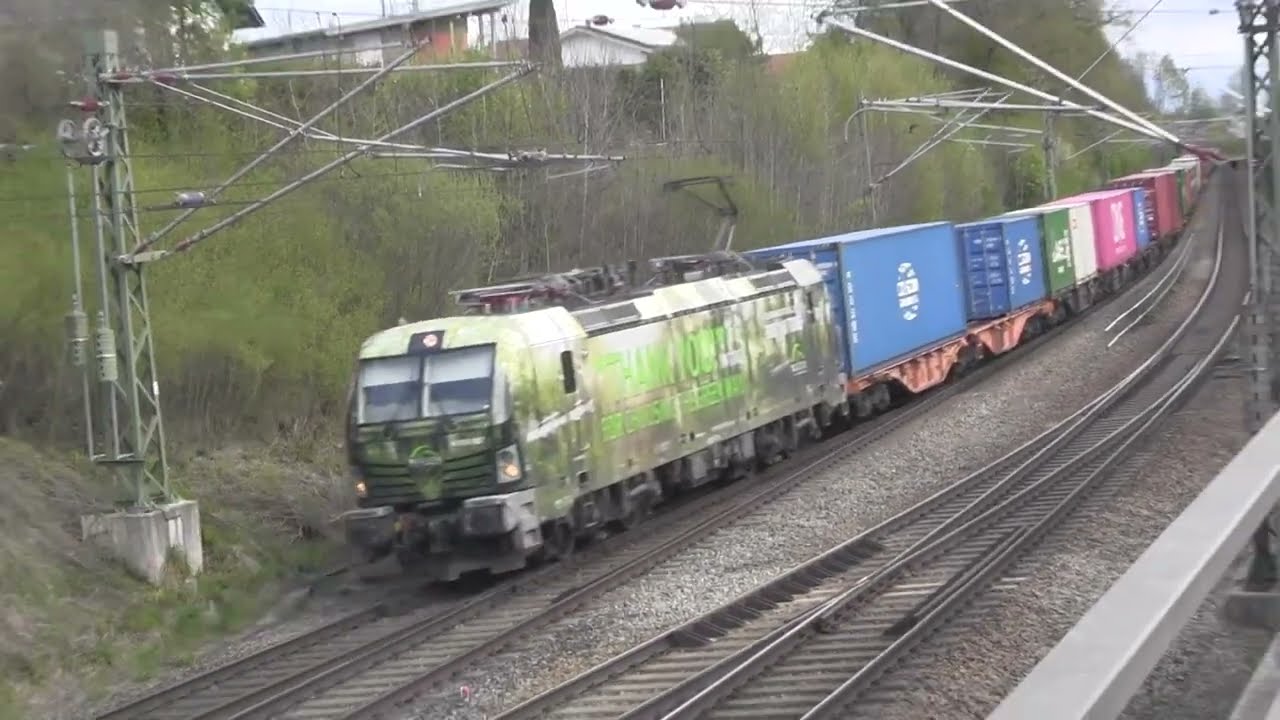 Railpool 186 285, TXL 6193 087 "Thank you", Mercitalia-Loks in Ostermünchen 29.04.2023