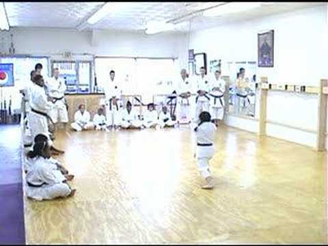 8 year old Asia Yu-Robinson performing Kanku Dai