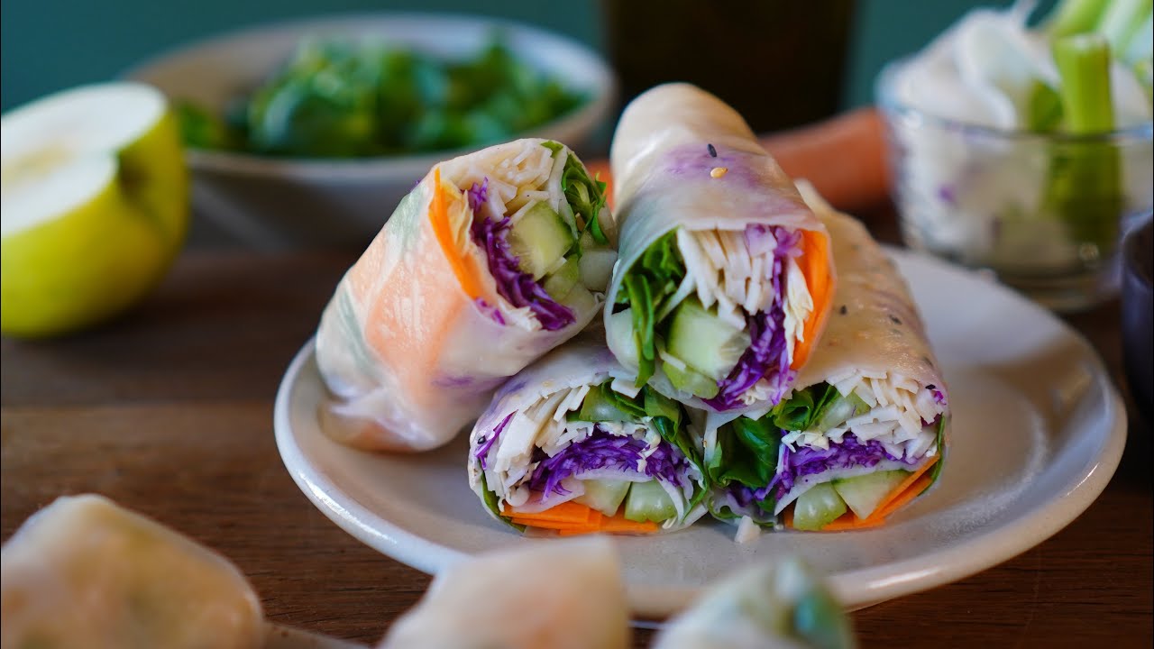 Rouleaux de Printemps DETOX croquants ! Beaux et bons pour la ligne ...