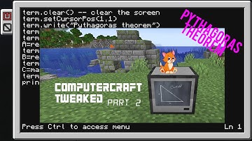 Minecraft - ComputerCraft (Input, Variables, Comments and more)