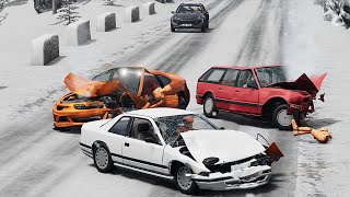 Dangerous Drivers High Speed Traffic Crashes #1 - BeamNG.Drive