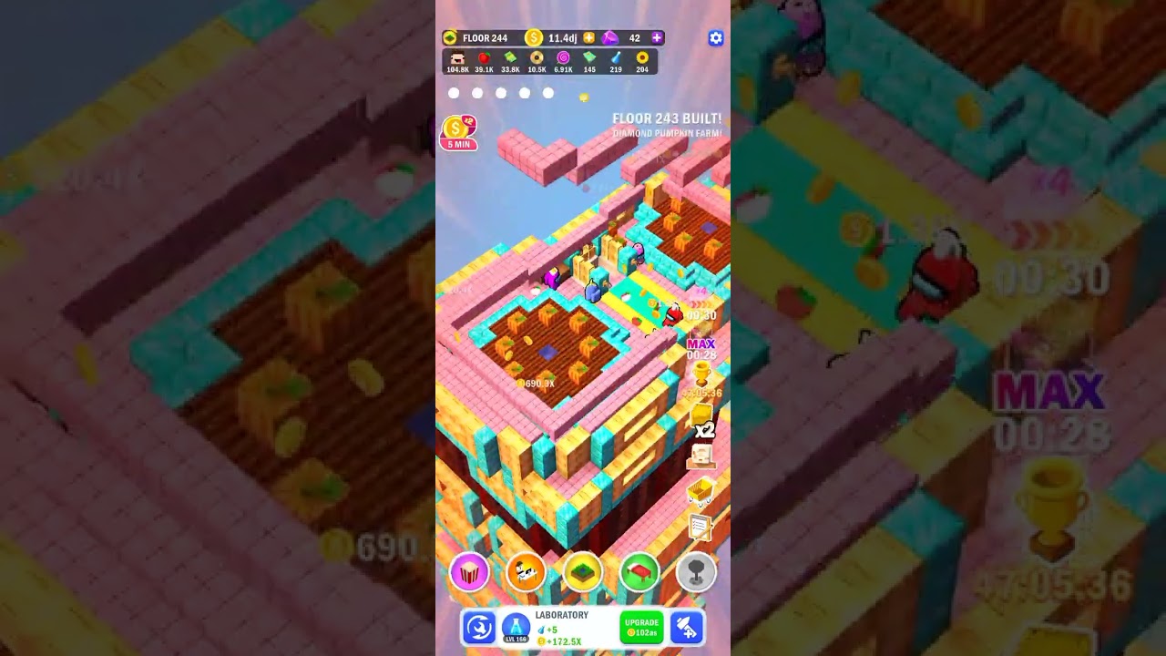 I got 280 floor | TOWER CRAFT - BLOCK BUILDING