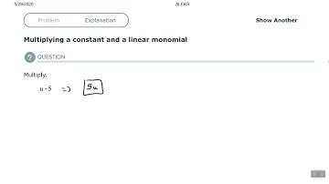 Multiplying a constant and a linear monomial