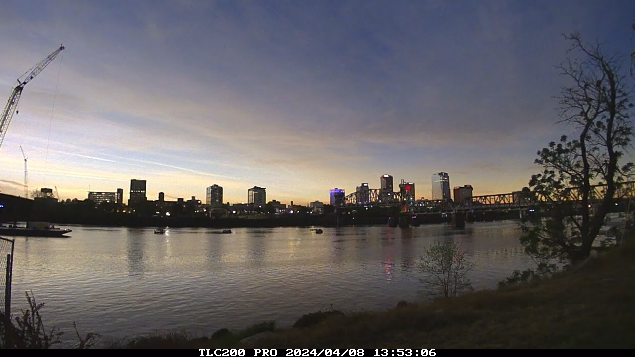 Solar Eclipse Totality 2024 Little Rock, AR Time Lapse, Audio Captured ...