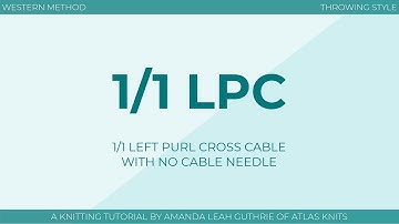 1/1 Left Purl Cross (1/1 LPC) :: No Cable Needle :: Knitting Cables :: Right-Handed