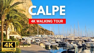 4K CALPE 2023  Spain  Beach & Port Walking Tour Calp | Costa Blanca 2023