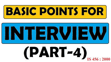 Basic Important Points For Interview | Part - 4 | IS 456 : 2000 | Learning Technology