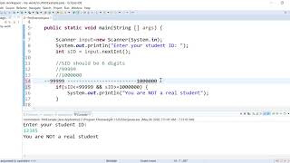 Using Logical Operators in Conditions in Java