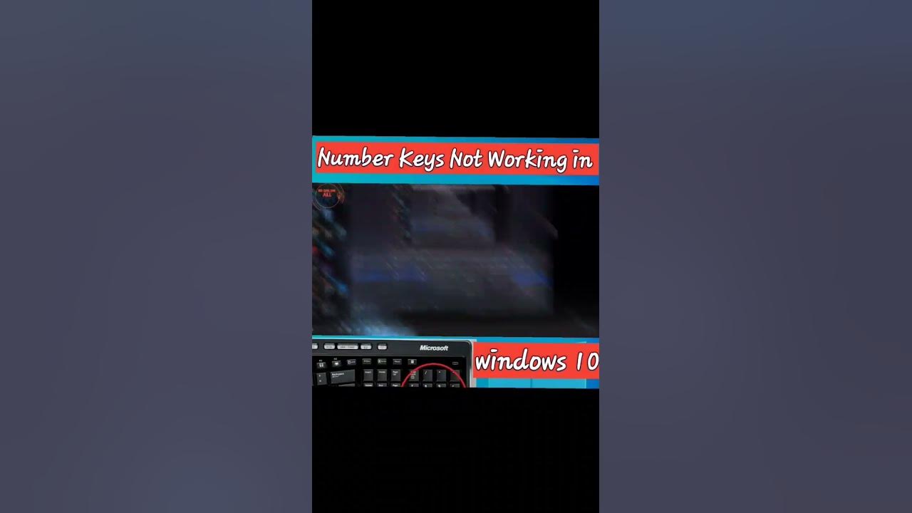 Number keyboard not working in windows 10 windows10 bd online all