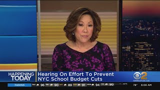 Court hearing on NYC school budget cuts