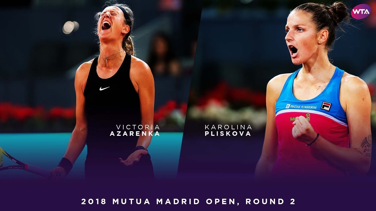 Victoria Azarenka vs. Karolina Pliskova | 2018 Mutua Madrid Open Second Round | WTA Highlights