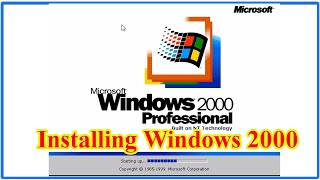 How To Install Windows 2000 Installing Windows 2000 In 2021