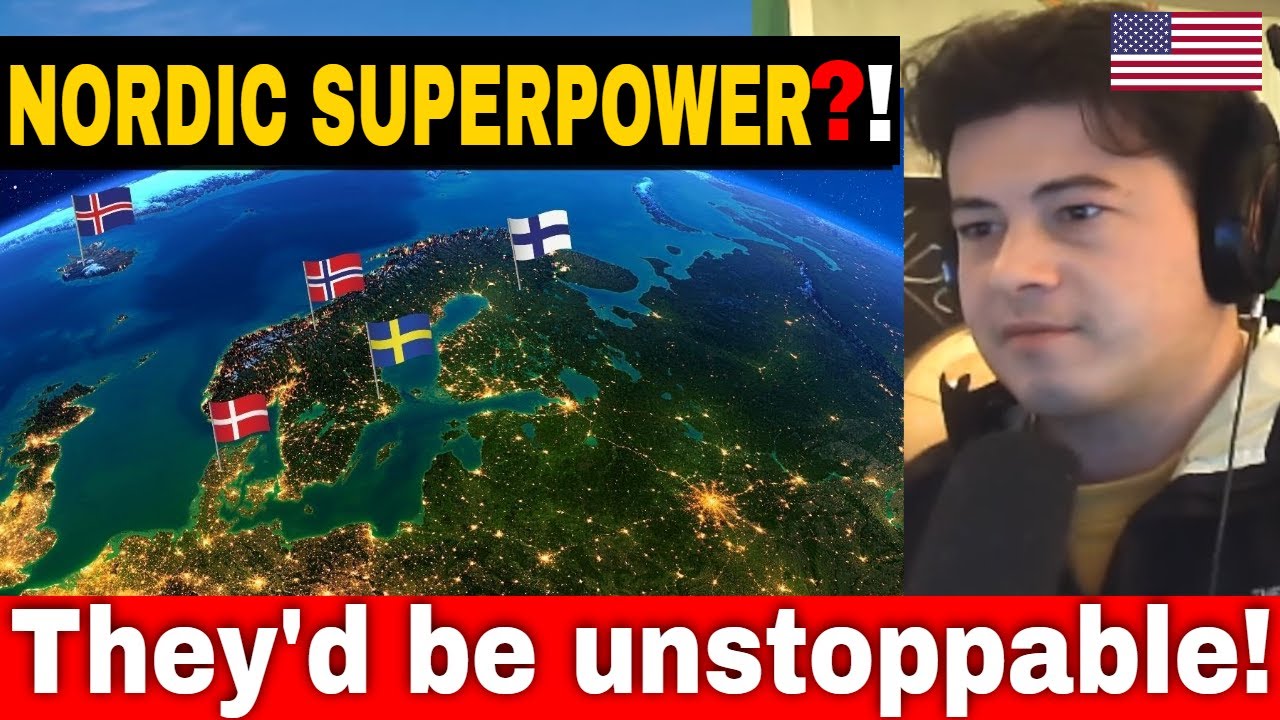 American Reacts What if the Nordic countries united?