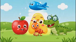 Learn Letter A For Kids A Is For Apple, Ant, Airplane & Alligator Fun Alphabet Song