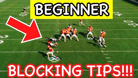 BLOCKING TIPS for beginners! madden 20 into madden 21 (Tight offset / Bunch )