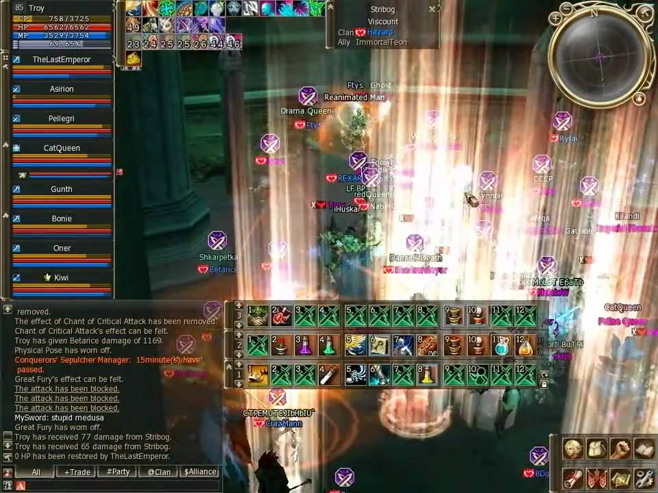 Lineage 2 Naia Troy RedZerg vs Hazard / SilentHorrors [ Frintezza ] 01.12.10