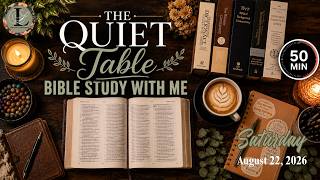Bible Study With Me (LIVE) • Ambient Worship • Pomodoro 50-10 • Saturday Morning