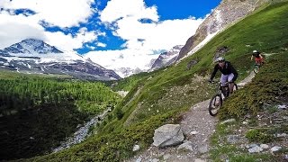Swiss Mountain Biking Zermatt - Zmuttbach via the Edelweissweg Part 2