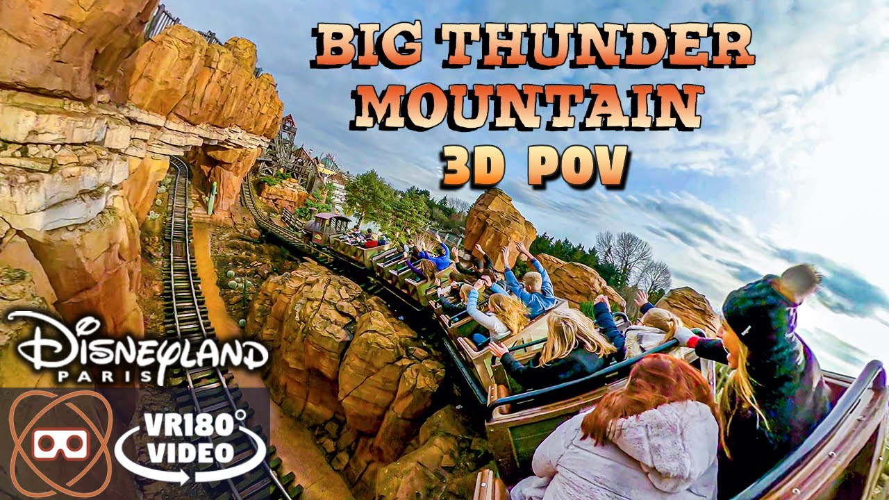 [VR180] Disneyland Big Thunder Mountain Paris Ride - VR180 POV