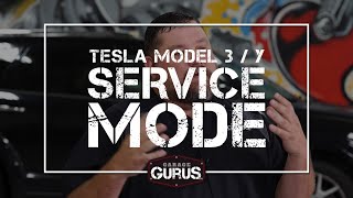 Garage Gurus | How to Put a Tesla Model 3 or Y Into Service Mode